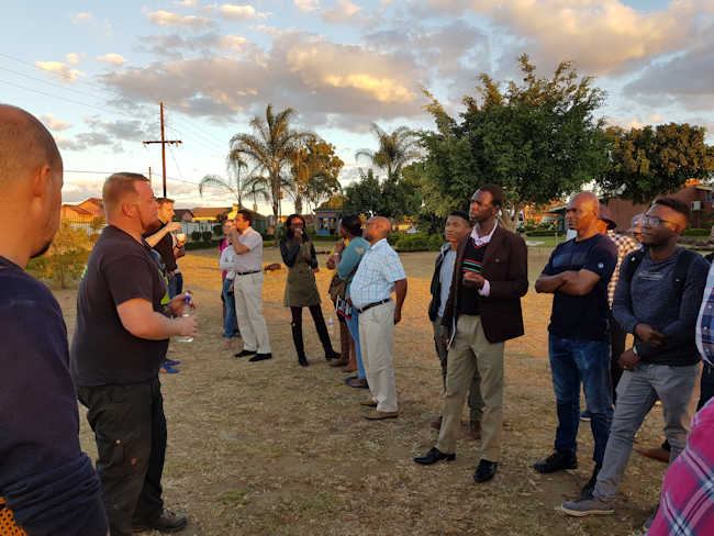 Participants were given a Q & A session about the Vuwani Eddy Covariance flux tower by the Thünen-AK engineer Jean-Pierre Delorme